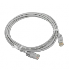 Патч-корд TERACOM Cat.5E (1Гбит/с) неэкранированный UTP оболочка PVC серый (3м)