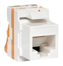 Модуль Keystone TERACOM CS Cat.6A неэкранированный 110 IDC 180 градусов самозажимной (Toolless) оранжевый