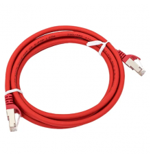 Патч-корд TERACOM CS Cat.6A экранированный S/FTP оболочка LSZH красный (3,0м)