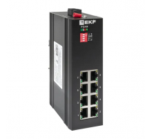 Промышленный неуправляемый коммутатор U-8GTP, 8 портов 10/100/1000Base-T(X) RJ45 c PoE, монтаж на динрейку TSX EKF