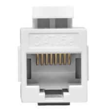 Адаптер проходной TERACOM Cat.5E неэкранированный RJ45-RJ45 тип Keystone белый