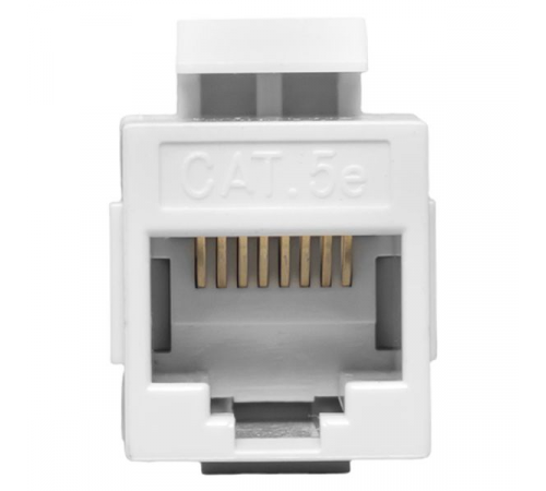 Адаптер проходной TERACOM Cat.5E неэкранированный RJ45-RJ45 тип Keystone белый