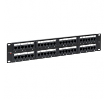 Патч-панель TERACOM PRO 19'' Cat.6 2U неэкранированная UTP 48 портов RJ-45 Dual IDC