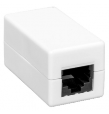 Адаптер проходной TERACOM PRO Cat.6 неэкранированный RJ45-RJ45 белый