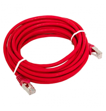 Патч-корд TERACOM CS Cat.6A экранированный S/FTP оболочка LSZH красный (5,0м)