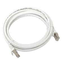 Патч-корд TERACOM CS Cat.6A экранированный S/FTP оболочка LSZH белый (3,0м)