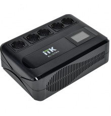 ITK ELECTRA LT5 ИБП однофазный линейно-интерактивный 600ВА/360Вт 5хSchuko LCD дисплей АКБ 1х7AH USB+USB Charge RJ45/11