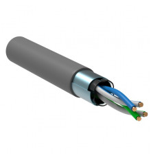 ITK Витая пара F/UTP кат.5E 2х2х24AWG solid PVC серый (500м)