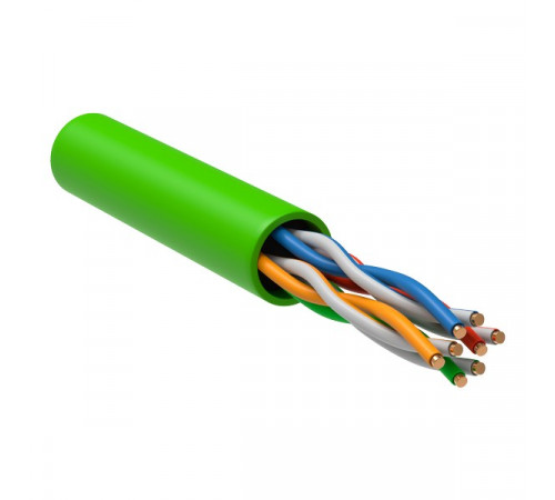 LC1-C5E04-122-T-P-R ITK Витая пара U/UTP кат.5E 4х2х0,52 solid PVCLS нг(А)-LSLTx зеленый (305м) РФ/Т