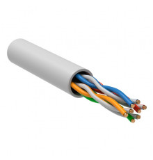 ITK Витая пара U/UTP кат.5E 4х2х24AWG solid PVCLS нг(А)-LSLTx белый (305м)