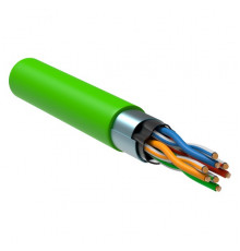 ITK Витая пара F/UTP кат.5E 4x2х24AWG solid LSLTx нг(А)-LSLTx зеленый (305м)