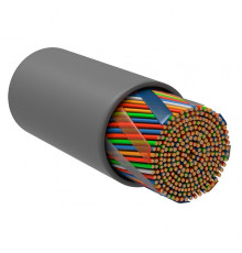 ITK Витая пара U/UTP кат.5E 25 пар 25х2х24AWG solid LSZH нг(А)-HF серый (500м)