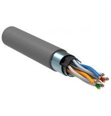 ITK Витая пара F/UTP кат.6 4x2х23AWG solid PVC серый (305м)