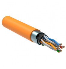 ITK Витая пара F/UTP кат.6 4x2х23AWG solid LSZH нг(А)-HF оранжевый (305м)