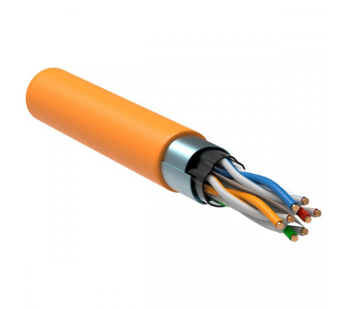 LC1-C604-327 ITK Витая пара F/UTP кат.6 4x2х23AWG solid LSZH нг(А)-HF оранжевый (305м)