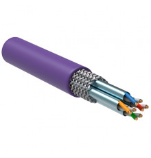 ITK Витая пара S/FTP кат.7 4х2х23AWG solid LSZH нг(А)-HF фиолетовый (305м)