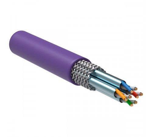 LC1-C704-626 ITK Витая пара S/FTP кат.7 4х2х23AWG solid LSZH нг(А)-HF фиолетовый (305м)