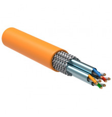 ITK Витая пара S/FTP кат.8.1 4х2х23AWG solid LSZH нг(А)-HF оранжевый (305м)