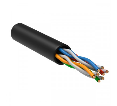 LC3-C5E04-139 ITK Витая пара U/UTP кат.5E 4х2х24AWG solid LDPE черный (305м)