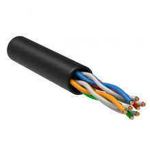ITK Витая пара U/UTP кат. 5E 4х2х24AWG solid LDPE черный (305м) РФ