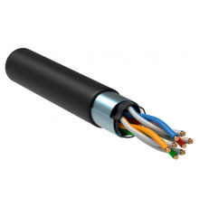 ITK Витая пара F/UTP кат.5E 4х2х24AWG solid LDPE черный (305м)