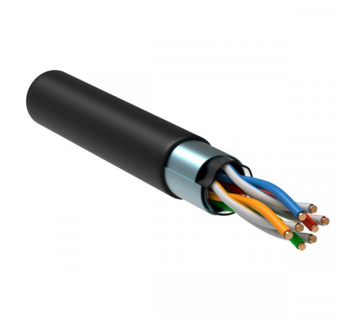LC3-C5E04-339 ITK Витая пара F/UTP кат.5E 4х2х24AWG solid LDPE черный (305м)