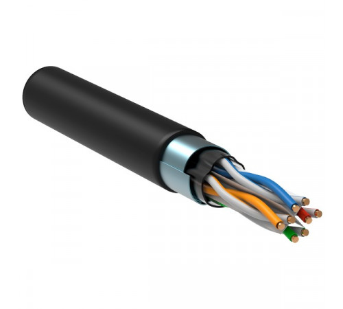 LC3-C604-329 ITK Витая пара F/UTP кат.6 4x2х23AWG solid LSZH нг(А)-HF черный (305м)