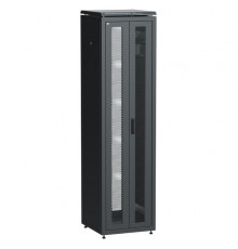 ITK LINEA N Шкаф сетевой 19" 47U 600х600мм двери передняя перфорированная задняя двустворчатая перфорированная черный