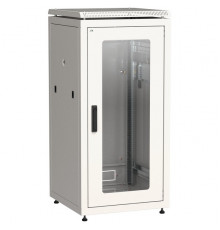 ITK LINEA N Шкаф сетевой 19" 28U 600х600мм стеклянная передняя дверь серый