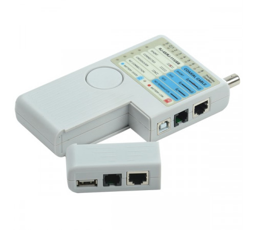 WH3468 ITK Тестер для витой пары 4в1 RJ45/RJ11/BNC/USB с элементом питания
